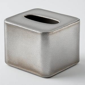 Boîte à mouchoirs rectangulaire mince en métal multifonctionnelle, conçue pour les pièces modernes, qualité de construction durable, décorative et sophistiquée - Product Image 1