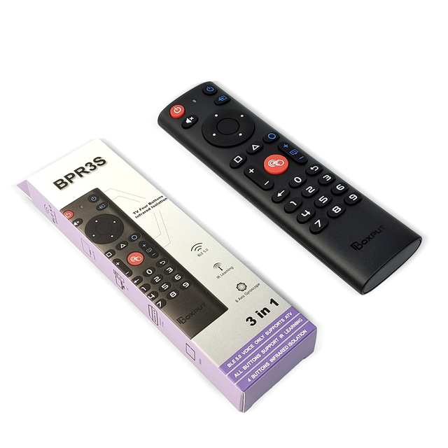 BOXPUT BPR3S BT Wireless Air Mouse Voice Remote Control with IR Isolation for Android TV Box Smart TV PC OTA Upgrade OEM Factory