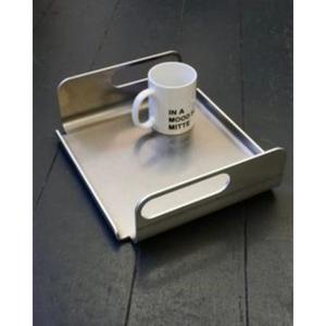 Plateau de service sophistiqué en acier inoxydable avec style raffiné pour les hors-œuvres et les boissons - Product Image 5