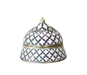 Style arabe moderne 304 Grade acier métal réchauffeur d'aliments fil vert conception marmite casserole servant chauffe-plat marmites - Product Image 3