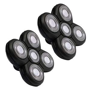 Afeitadora Eléctrica Recargable Clásica de 5 Cabezales, Afeitadora Rotatoria Negra Universal a Prueba de Agua para Rostro y Cuerpo de Hombre, Clasificación IPX7 - Product Image 6