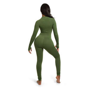 Suits 2026 Hot Utility Casual Super Elasticity <b>Loungewear</b> Women <b>Sets</b> Fold Over Quick Dry Long Sleeves Workout Clothes Women - Product Image 6
