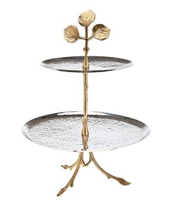 Fancy Luxuries Gold Plated New Look <b>Cake</b> <b>Stand</b> Server with <b>Marble</b> Top Premium Luxury Vintage Style Best Cheap Price <b>Cake</b> Server - Product Image 2