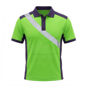 Chemises polo de travail légères en polyester respirant à haute visibilité pour hommes, pour les travaux en extérieur, les équipes de construction, les ouvriers d'usine - Product Image 5