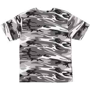 T-shirt camouflage urbain pour jeunes 100% coton col rond à manches courtes T-shirt camouflage Durable et respirant chemise d'extérieur - Product Image 2