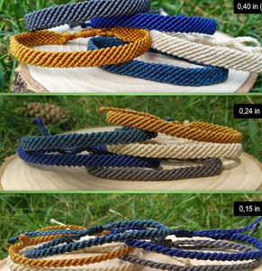Bracelet en corde d'ancre magnifiquement fait main, bracelet en corde nautique fait main, bracelet à nœud marin - Product Image 2