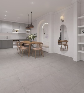 Azulejo de porcelana mate esmaltado de 30x60 y 60x60 de alta calidad de fábrica de Vietnam, azulejo moderno con aspecto de piedra gris, nueva colección - Product Image 2