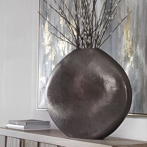 Jarrón de mesa de flores de aluminio de diseño de lujo moderno, forma única, hecho a mano, Metal fundido, decoración superior personalizable para el hogar - Product Image 5