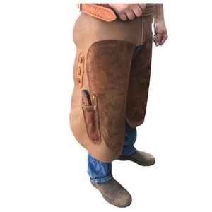 Delantal de herrador de cuero completo de primera calidad ajustable para hombres y mujeres, instrumento quirúrgico veterinario para el cuidado de las pezuñas, productos para caballos - Product Image 1