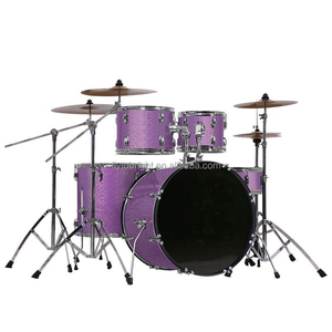 Batería Acústica de 5 Tambores y 4 Platillos, Instrumento de Percusión Musical, Juego de Batería y Platillos de Tamaño Completo, Kits de Batería Profesionales para Principiantes - Product Image 2
