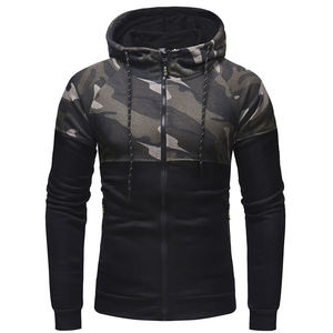 Nuevo diseño personalizado sublimación Camo Hoodie patrón hombres Casual Hoodies todos los tamaños con cremallera Impresión digital invierno temporada sudaderas con capucha - Product Image 4