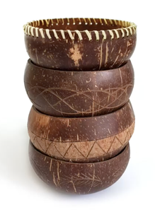 ชามกะลามะพร้าวทำมือสำหรับรับประทานอาหารเสิร์ฟขนมสลัดขนมหวานและตกแต่งบ้านจากเวียดนาม - Product Image 4