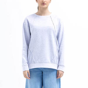 Logo personnalisé sweats en coton pour femmes OEM nouveau design 100% coton nouveau style femmes sweats en coton uni - Product Image 1