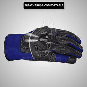 Guantes de carreras de piel de vaca genuina de alta calidad Recién llegado Guantes de cuero de moto transpirables para uso al aire libre - Product Image 4