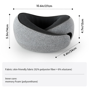 Cao Cấp Xách Tay Bộ Nhớ Bọt Đầu Cổ Gối Xe Hỗ Trợ Máy Bay Du Lịch Không Khí Gối - Product Image 6