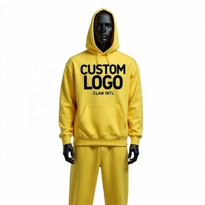 ชุดวอร์มปักลายมีฮู้ดสามชั้นโลโก้สตรีทแวร์ออกแบบได้ตามต้องการ - Product Image 5