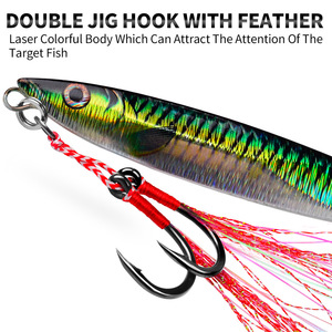 NOUVEAU MAJOR Leurre <span class=keywords><strong>de</strong></span> pêche au jigging en plomb 12cm 78g Jerkbait Sardine imprimée en 3D Appât artificiel dur pour la pêche en <span class=keywords><strong>eau</strong></span> douce et salée - Product Image 5