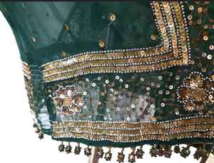 Kimono Vintage brodé vieux Boho rempli de broderies lourdes une longue robe Unique pour elle - Product Image 5