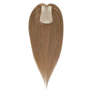 ท็อปเปอร์ผมแท้เรมี่บราซิล # 12 ดีไซน์ด้านขวาแบบไหมโมโนสีบลอนด์สกปรก - Product Image 3