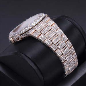 Premium Quality Iced Out VVS Clarity Leb Grown Studded Diamond <b>Watch</b> Dial Full White <b>Watch</b> Wrist <b>Watches</b> at <b>Cheap</b> Price - Product Image 3