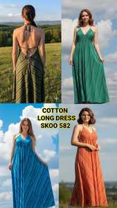 Robe d'été décontractée bohème tendance pour femme, 100 % coton, longue, sans manches, de la marque Blast Holl, écologique, respirante, lavable, de haute qualité - Product Image 3