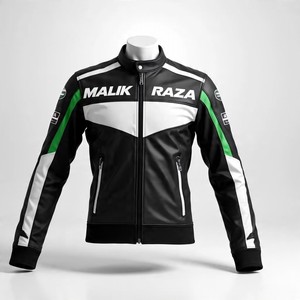 Veste de motard en cuir avec logo personnalisé en gros | Fabricant bas quantité minimale de commande de marque privée | Fournisseur d'or | Couture et finition de luxe - Product Image 6