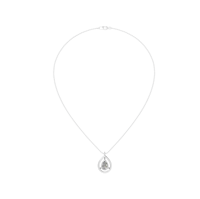 Collier pendentif de luxe en platine 950 avec moissanite blanche en forme de poire, certifié IGI, chaîne à maillons, haute qualité, pour usage quotidien, cadeau