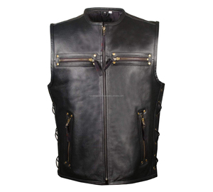 Nardon Apparel Leather Jacket Autumn PU <b>Vest</b> Plus Size Casual Men's Coat Workwear Trend Leather <b>Vest</b> - Product Image 2