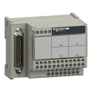 Base de Conexión para Fuente de Alimentación Industrial SCHNEIDER ELECTRIC ABE7CPA412 para Distribución de 4 Termopares - Product Image 1