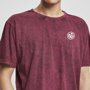 Créez votre propre logo sur un t-shirt vintage délavé à l'acide, 100% coton, tricoté, vêtements décontractés pour hommes, haute qualité - Product Image 6