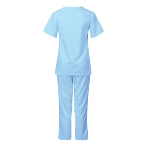 Venta caliente hombres logotipo personalizado bordado enfermería Scrub Set antiarrugas quirúrgico Hospital clínica uniforme Doctor Scrubs traje conjunto - Product Image 5