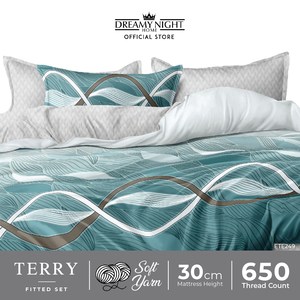 Terry Vua Tấm Phẳng Thiết Lập Mềm Sợi Sợi Nhỏ 650tc 30Cm Sâu Túi Với Pillowcase & Bolster Trường Hợp Khách Sạn Sử Dụng Không Dùng Một Lần - Product Image 3