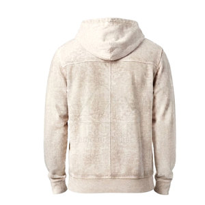 Nouvelle Collection Hiver – Sweat à Capuche Zippé pour Homme Effet Délavé, Coupe Droite, 100% Coton, Manches Longues, Tendance - Product Image 5
