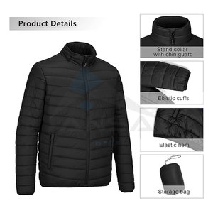 Chaqueta acolchada personalizada para hombre, marca OEM, estampado de bordado de pantalla, Abrigo acolchado ligero resistente al agua, nieve, esquí al aire libre - Product Image 5