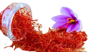 Isar International's 100% Pure Organic Kashmiri Safran Épice de fleur d'herbes séchées avec boîte d'impression personnalisée Type de traitement brut - Product Image 5