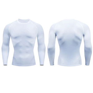 Camisetas de Compresión Ligeras y Ajustadas para Hombre, Cortas, 220g, Poliéster/Nailon, Secado Rápido, Transpirables, Ecológicas, UPF50+, Alta Calidad - Product Image 6