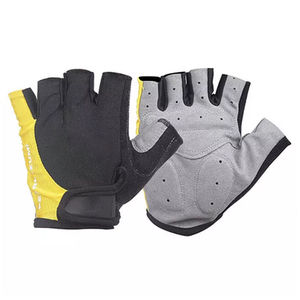 Gants de cyclisme populaires en tissu polaire, à demi-doigts, antidérapants, respirants, pour la gym et le VTT, avec logo personnalisé - Product Image 3
