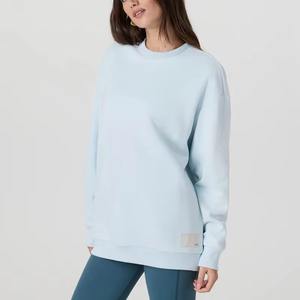 เสื้อกันหนาวคอกลมสำหรับผู้หญิงเสื้อกันหนาวคอกลมผ้าฝ้ายปักลายขนาดใหญ่โลโก้ดีไซน์ใหม่ - Product Image 6