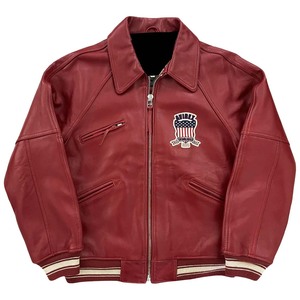 High Quality Lightweight Breathable Windproof <b>Leather</b> Bomber <b>Jacket</b> Unique Design Stand Collar Pocket Solid Color Wholesale - Product Image 1