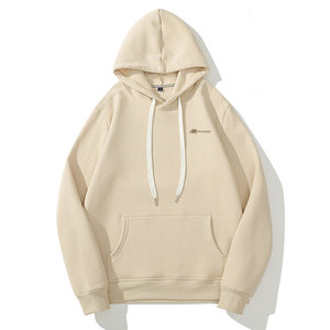 Sweats à capuche surdimensionnés à la mode pour hommes de grande taille vêtements d'hiver élégants en stock techniques de teint uni - Product Image 1