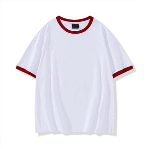 T-shirt en coton surdimensionné de style streetwear, poids lourd, épaules tombantes, vintage, décontracté, style urbain, pour hommes - Product Image 5