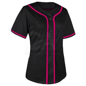 Jersey de softball de mujer con nombre de equipo personalizado, jersey de softball de alta calidad hecho en fábrica para mujer - Product Image 4
