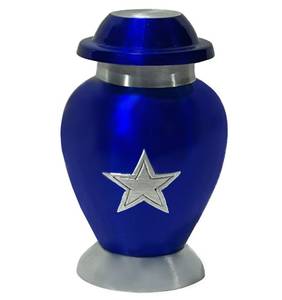 Mini urne étoile du Texas, option de charme d'amour, urne souvenir, mini urne commémorative, urne funéraire personnalisée en aluminium pour les corps humains - Product Image 5