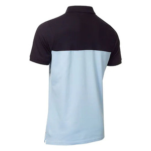 Golf uni décontracté pour hommes personnalisés pour les t-shirts polo tissu tricoté en polyester à manches courtes avec logo - Product Image 2