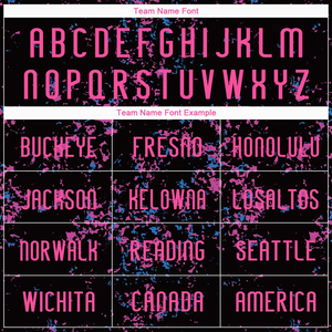 Nuevo Uniforme de Voleibol Sublimado con Diseño Abstracto Personalizado, Ajuste Cómodo, Conjuntos Deportivos en Negro, Rosa y Azul Claro - Product Image 4