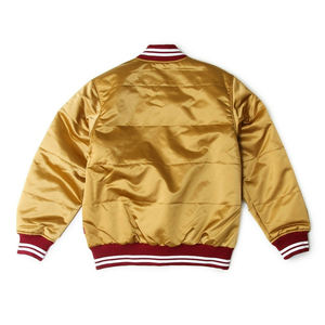 Chaqueta universitaria de satén OEM personalizada, ropa de abrigo de béisbol estilo bombardero Unisex, ropa de calle de moda, ropa ligera de alta calidad - Product Image 2