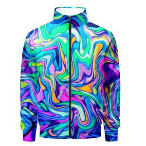 Nuevo diseño de algodón a granel sublimación chándal conjunto precio barato OEM al por mayor de los hombres de manga larga sublimación chándal - Product Image 2