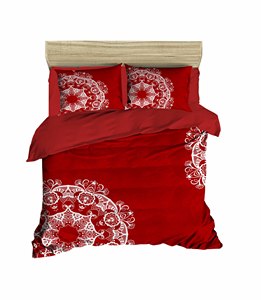 Juego de funda nórdica doble con estampado digital de patrón navideño festivo 200x220 cm Ran Force algodón - Product Image 3