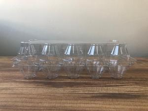 ที่มีคุณภาพสูง10เซลล์พลาสติก PET เซลล์ไข่ถาดขายส่งทิ้งโปร่งใสไข่กรณีบรรจุภัณฑ์ที่มีฝาปิด - Product Image 6