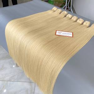 Extensiones de pelo de trama de color rubio alineado con cutícula virgen vietnamita de alta calidad al por mayor - Product Image 4